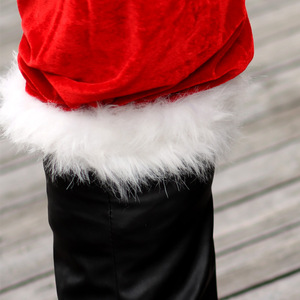 Disfraz de Papá Noel para Hombre Adulto, Traje para Fiesta de Navidad y Actuaciones en Escenario con Sombrero, Barba y Cinturón - Product Image 5