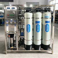 Système d'osmose inverse 500 LPH pour usine de production d'eau en sachet, machine de traitement d'eau potable pure