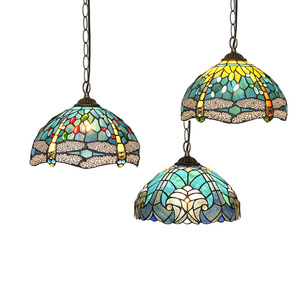 Lámpara Colgante Contemporánea de Techo Alto con Rosas y Tulipanes, Estilo Vintage, de Vidrio Emplomado, <span class=keywords><strong>para</strong></span> Isla de Cocina - Product Image 2