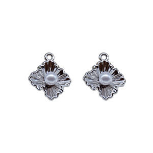 Perles pendentifs en alliage pour la fabrication de bijoux DIY, boucles d'oreilles, bracelets, pendentifs, fournitures artisanales, coquillages, forme géométrique étoile, zinc - Product Image 5