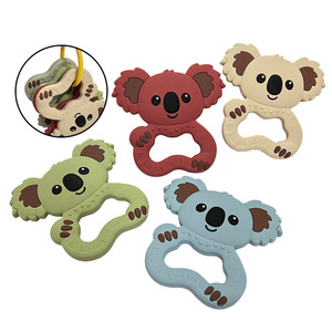 Mordedores de Silicona con Forma de Koala en Varios Colores, Suaves, Masticables, Ecológicos, Libres de BPA, con Anillo de Agarre para Bebés - Product Image 6