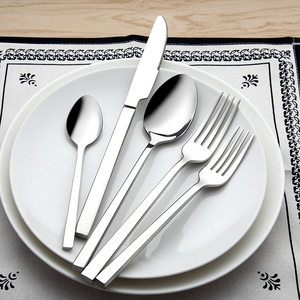 Ensemble <span class=keywords><strong>de</strong></span> couverts <span class=keywords><strong>de</strong></span> luxe 5 pièces en acier inoxydable, finition polie, cuillère, <span class=keywords><strong>fourchette</strong></span>, couteau modernes, pour hôtels et restaurants - Product Image 5