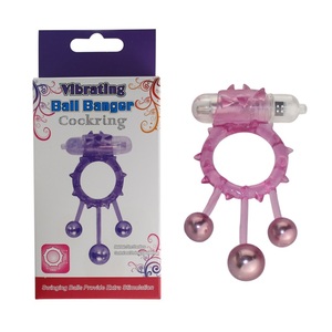 แหวนรององคชาต Aphrodisia Ball Banger แบบ 3 ลูกบอลสั่นสะเทือน วัสดุ TPE ABS สำหรับผู้ชาย ช่วยเพิ่มสมรรถภาพทางเพศ ยืดเวลาการมีเพศสัมพันธ์ พร้อมอุปกรณ์เสริมระบบสั่น - Product Image 5