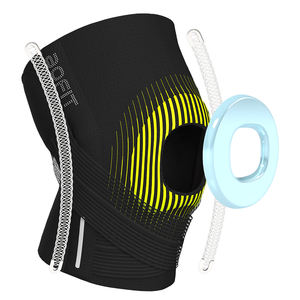 Genouillères de sport respirantes, légères, antidérapantes, en polyester et nylon fin, pour la course à pied, le football, le basketball, printemps, unisexe - Product Image 1