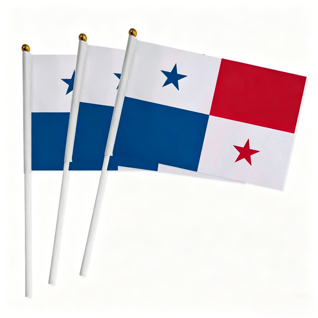 Mini Country Flag on Plastic Stick 12 Inch Parade Hand Waving Flag