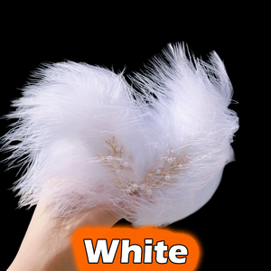 Épingle à cheveux artisanale en perles et <span class=keywords><strong>plumes</strong></span>, avec décoration en alliage en forme de branche, pour salon de yoga, atelier floral, marché artisanal, festival culturel Hanfu - Product Image 6