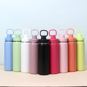 Bottiglia d'<span class=keywords><strong>Acqua</strong></span> Isolata Sottovuoto in Acciaio Inox 304 da 25 oz, Coperchio per 6-12 Ore, <span class=keywords><strong>Forma</strong></span> a Proiettile, per Viaggi all'Aperto, Sicura per <span class=keywords><strong>Acqua</strong></span> Bollente - Product Image 2