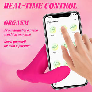 Vibrateur à succion à distance sans fil PB, avec 10 fréquences de vibration, rechargeable par USB, IPX6, silicone ABS rouge - Product Image 5