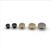 Rivets hexagonaux à Surface plate de haut niveau, accessoires en cuir, plusieurs couleurs, taille en métal, Logo personnalisé 10 Mm/ 12 Mm ou personnalisé