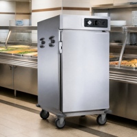 Chariot chauffant professionnel pour aliments, armoire de stockage chauffée pour hôtel et restaurant