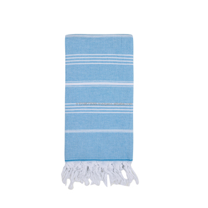 Terry Backed Turkish <b>Towel</b> Peshtemal Fouta Wholesale Pestemal Soft OEM Customized 100 Cotton Classic <b>Stripes</b> White Base Sultan - Product Image 5