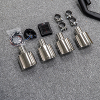 Kit générateur de son actif pour la nouvelle G Wagon W465 450d, style performance, sorties d'échappement quadruples chromées noires