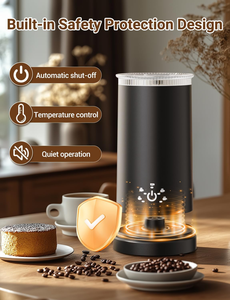 Espumador de leche eléctrico 4 en 1, mezclador de alimentos y fabricante de espuma de chocolate caliente con función automática de mantenimiento del calor - Product Image 6