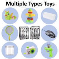 Molde de Inyección de Plástico para Pistola de Juguete Personalizada para Niños, Molde de Alta Precisión para la Fabricación de Pistolas de Juguete