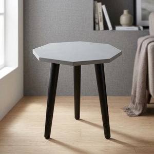 Modern Octagonal <b>Coffee</b> <b>Table</b> with Solid Wood <b>Legs</b> and Premium Wooden Top <b>for</b> Living Room Bedroom Office Use - Product Image 2
