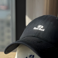 Casquette Dad Hat en coton en gros, en coton lavé, à calotte souple, avec lettre, pour hommes et femmes