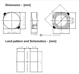 Sumida 10uH 1.2A SMD Inductor de potencia Bobinas de <span class=keywords><strong>reactancia</strong></span> inductiva fija electrónica de la CDRH5D18NP-100NC - Product Image 4