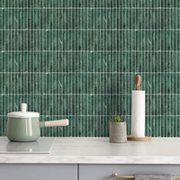 Tuiles de mosaïque en marbre moderne pour salle de bain et cuisine, marbre cannelé durable pour villa, maison de luxe