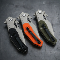 Couteau de poche pliant de haute qualité, couleurs assorties, acier inoxydable 3CR13, manche G10, couteau utilitaire DIY OEM EDC pour un usage quotidien