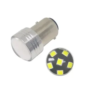 1156 R5W LED 자동 프로젝터 전구 화이트 2835 6SMD 고출력 차량 후방 회전 신호 백업 브레이크 라이트 자동차 액세서리