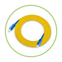 Kabel Patch Optik Single Mode Simplex SC-SC Jumper 3m untuk Komunikasi FTTH
