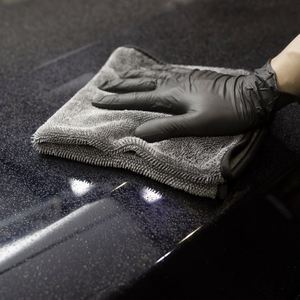 1200Gsm Double Twist Loop Microfiber Thick Drying Towel Blue Fleece Vehicle Care Cleanroom Table Cleaning for <b>Car</b> Wash - Product Image 6