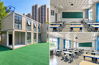 Module de Classe Scolaire Préfabriqué Facile à Assembler pour Projet d'Extension Universitaire Temporaire