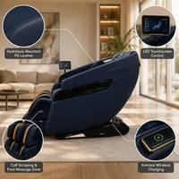 Fauteuil de massage intelligent de luxe 3D Shiatsu chauffant avec rouleau de massage des mollets et élévateur électrique pour personnes âgées