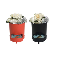 Boîte Cadeau Rigide Ronde Transparente Personnalisable pour Rose Éternelle – Idéale pour la Fête des Mères et les Emballages Cadeaux de Fêtes
