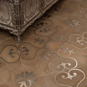 Suelo de Parqué de Madera Personalizado con Incrustaciones de Latón - Ingeniería de 15 mm de Espesor, Instalación <span class=keywords><strong>Flotante</strong></span>, Diseño Moderno para Uso en Interiores - Product Image 6