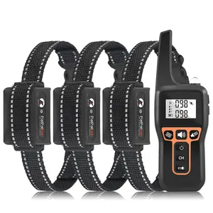 1000M Controle Remoto Distância Dog Training Anti-Barking Dispositivo Bark Stopper Vibração Collar Pet Train Suprimentos para 3 Cães