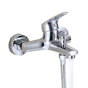 Juego de grifería para ducha, montado en la pared, con cabezal de ducha tipo lluvia y de mano, con válvula mezcladora para uso en el baño. - Product Image 5