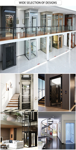 <span class=keywords><strong>Ascenseur</strong></span> de luxe léger à cadre carré pour villas miniatures, du 2ème au 3ème étage, avec moteur de traction sans engrenages - Product Image 6