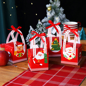 Boîte cadeau créative en carton recyclable pour la veille de Noël, boîte cadeau personnalisable, petite boîte cadeau et emballage de bonbons de Noël - Product Image 3