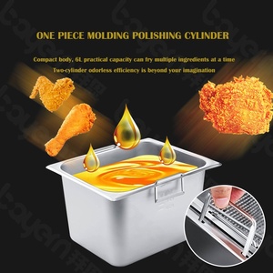 Thương mại điện Countertop khoai tây chiên sâu nồi chiên điện dầu <span class=keywords><strong>CHURROS</strong></span> nồi chiên đôi xe tăng Nồi chiên cho nhà hàng thức ăn nhanh - Product Image 5