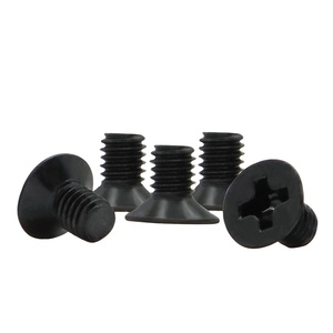 Vis à tête fraisée Phillips en acier au carbone plaqué noir, grande tête, M1-M10, vis à tête plate non standard, <span class=keywords><strong>boulon</strong></span> à grande tête de diamètre non standard - Product Image 1