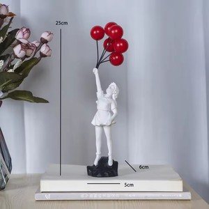 Decorazione per la casa decorazione della stanza amore creativo palloncino ragazza ornamenti scultura astratti moderni casa Desktop studio ufficio decorazione - Product Image 4