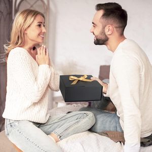 Petite boîte <span class=keywords><strong>cadeau</strong></span> noire avec couvercles ou ruban, boîtes d'emballage <span class=keywords><strong>cadeau</strong></span> fantaisie pour festival, anniversaire, demande <span class=keywords><strong>en</strong></span> mariage, demoiselles d'honneur, fête des pères - Product Image 6