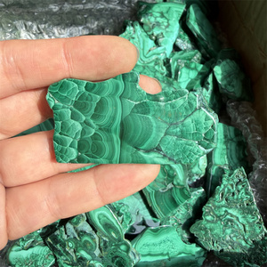 Cristales Espirituales al por Mayor, Rebanadas de Piedras Curativas, Piedra Preciosa Natural, Losa de Malaquita Verde para Sanación Reiki - Product Image 6