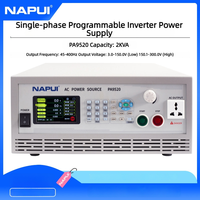 NAPUI 2KW Konverter Frekuensi Sumber Daya AC PA9520 110V-220V 400Hz Pasokan Gelombang Sinus Standar 50/60Hz RS-232/RS485