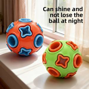 Jouet pour chien, balle à cloche, résistant aux morsures, anti-ennui, pour chiot, Border Collie, Labrador, consommation d'énergie, caoutchouc élastique - Product Image 5