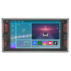 วิทยุติดรถยนต์ระบบ Android 16 ขนาด 7 นิ้ว 8GB <span class=keywords><strong>128GB</strong></span> สำหรับ Toyota RAV4 Corolla Prado ปี 2000-2010 รองรับ Wireless CarPlay Android Auto GPS DSP - Product Image 1