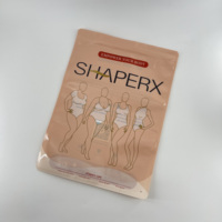 Sac d'emballage en plastique de sous-vêtements à fenêtre transparente personnalisée de haute qualité avec joint à fermeture éclair OPP/CPP pour vêtements