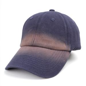 Toptan özel Logo moda kişiselleştirilmiş kapaklar degrade yumuşak üst beyzbol şapkası Unisex yıkanmış pamuk eşleşen renk beyzbol şapkası s - Product Image 5