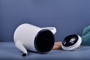 Bouilloire à café <span class=keywords><strong>Kalita</strong></span> en acier émaillé, style vintage, théière, cafetière, carafe - Product Image 6
