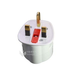 Enchufe europeo de 2 pines estilo Schuko para Reino Unido, adaptador de corriente de 3 pines para viaje - Product Image 3