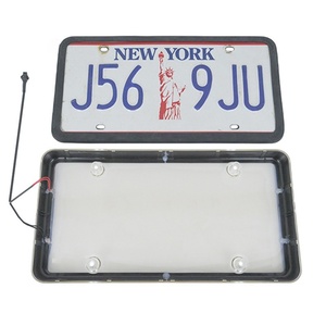 Functional US Standard License Plate Frame,Frosted US Standard License Plate Frame with Cigarette Lighter <b>Socket</b> - Product Image 3