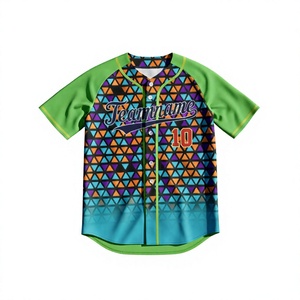Uniforme de Béisbol Personalizado, Sublimado, de Malla Transpirable, Talla Grande, Manga Corta, Unisex - Product Image 1