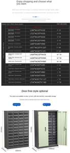 Thành Phần Điện Tử Organizer 30 52 75 100 Nhựa Ngăn Kéo Thép Hội Thảo Phụ Tùng Tủ Cho Nhà Hoặc Văn Phòng Lưu Trữ - Product Image 2