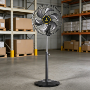 Heavy Duty 12/14 Inch Metal <b>Stand</b> Fan Pure Copper Motor 6 Blades Adjustable Height Oscillating Energy Outdoor Household - Product Image 2